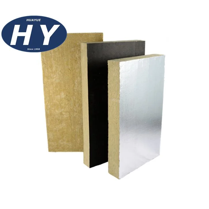 Sound Absorbing Wall Panels Aluminum Foil Mineral Rock Wool Board