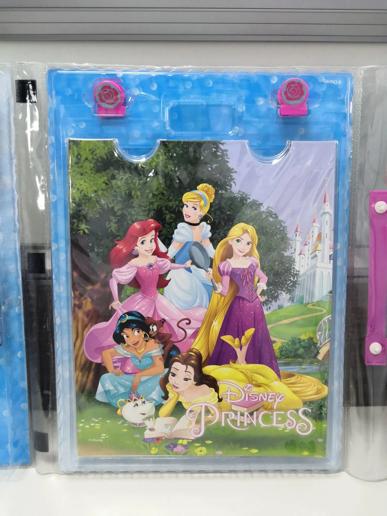 Jumbo Art Set with Easel 95PCS Princess Licensed Fama Designs Drawing Paper, Stamps, Ink Pads, Crayons Stationery Painting Drawing Set