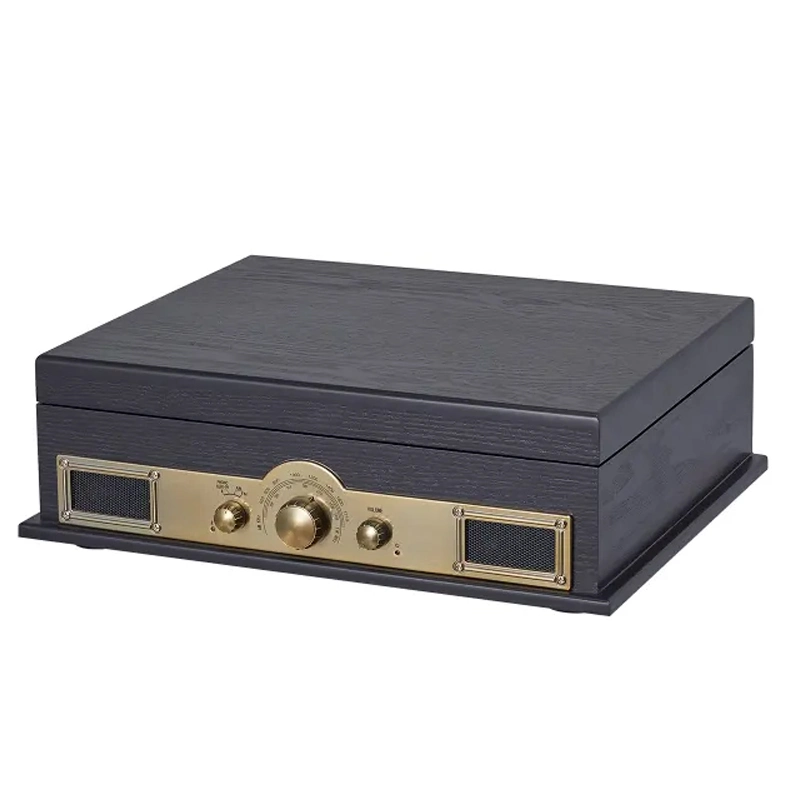 Fabrik Anpassung Holzbox Design Retro Klassische Bluetooth Vinyl Aufnehmen Player