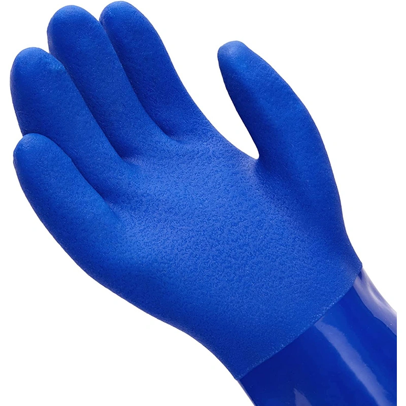 High Quality Safety Work Labor Rubber PVC Gloves Factory Price