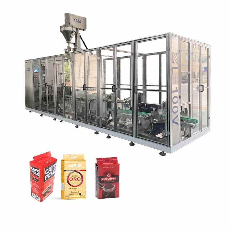 Automatische vertikale Beutel bilden Füllen Versiegelung Vakuumverpackung (Verpackung) Maschine für Pulver Produkt Hefe Kaffee Pulver, biologische Enzym Vorbereitungen Additiv
