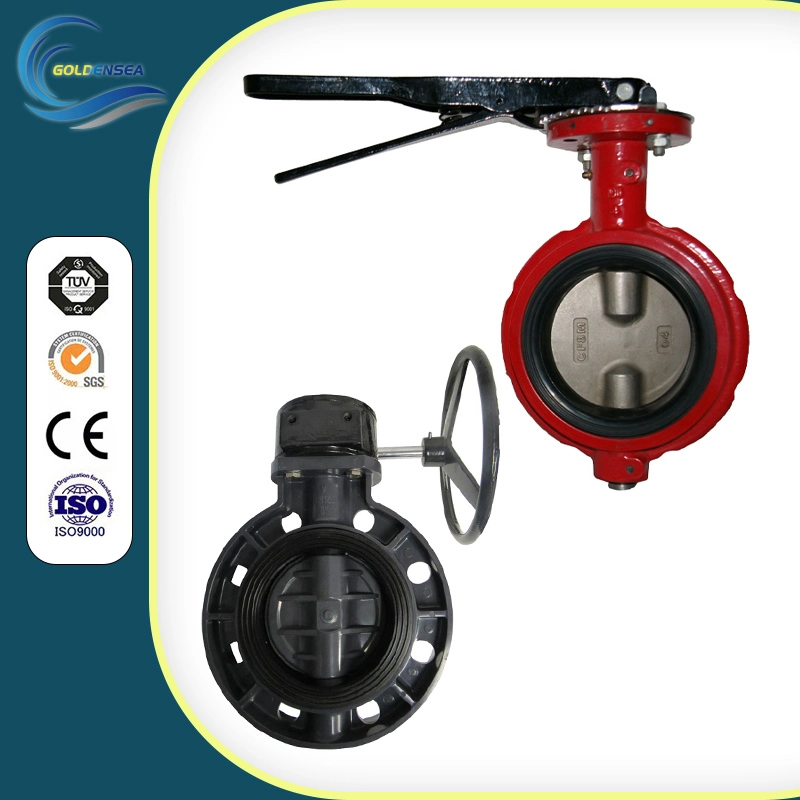 China Supplier Pneumatic Actuated Casting Iron EPDM Sealed Butterfly Valve ISO5211 Butterfly Valve