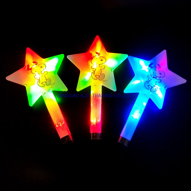 Light up Stick LED Concert Party Decorative Glowing Wands Rod Gift in Star Shape
