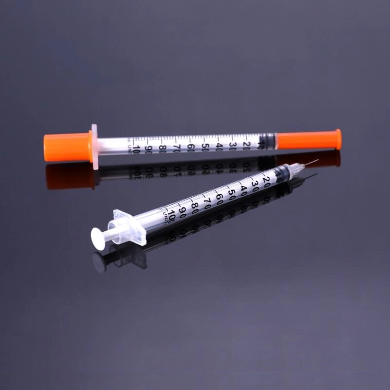 0.5ml 1ml 2ml Injection Disposable Safety Sterile Injection Plastic Medical Insulin Syringe