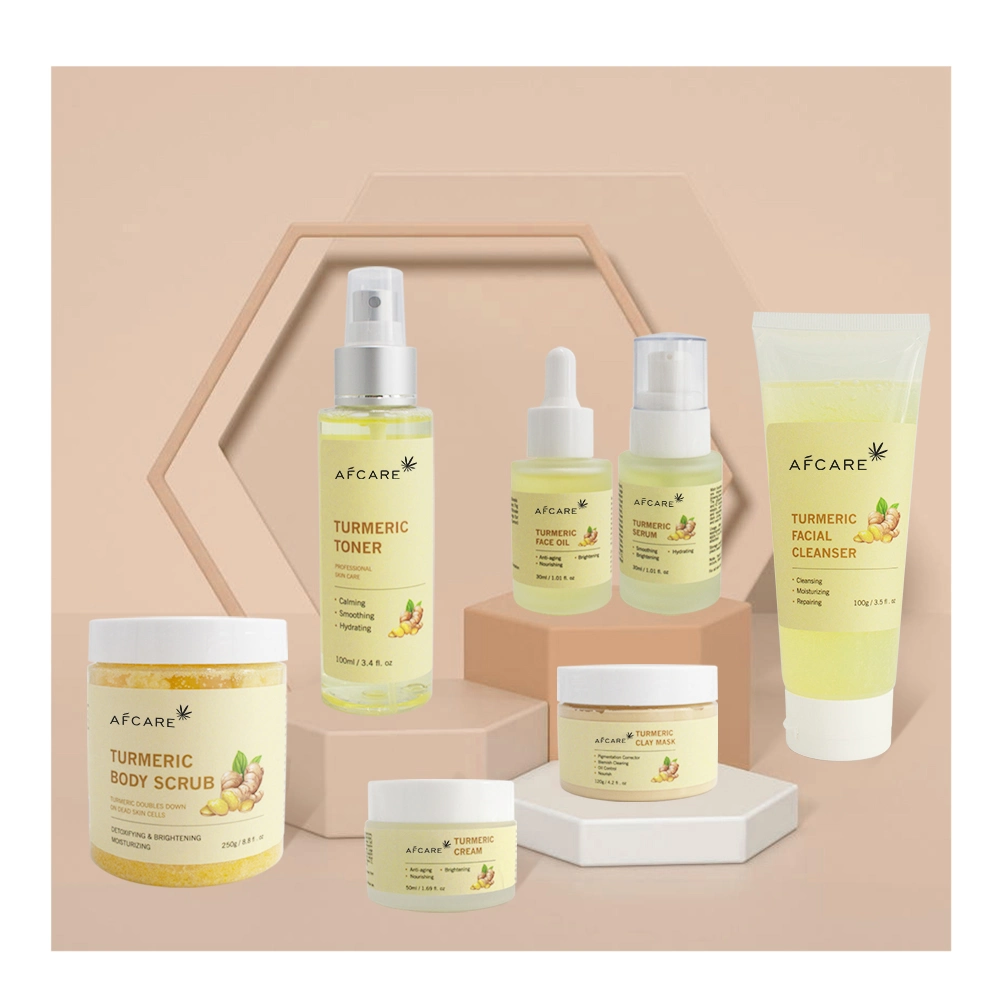 Face OEM Vegan Hidratantes naturais Fabricante do kit anti Acne orgânicos de avivamento Açafrão Coreano cuidados da pele conjunto com a pele