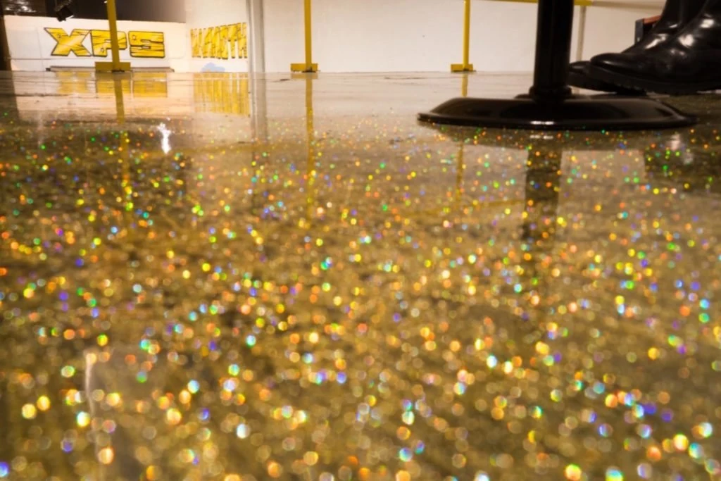 Holographic Glitter Epoxy Floor Coating for 200 Sq FT