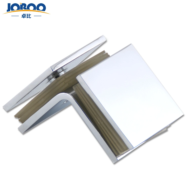 Wholesale/Supplier Metal Square Bilateral Brass 90 Degree Shower Glass Connector Corner Holder Glass Hardware for Sauna