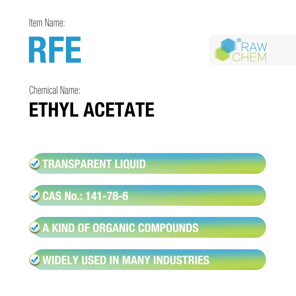 Intermedios Farmacéuticos RFE 99.9% de Acetato de etilo