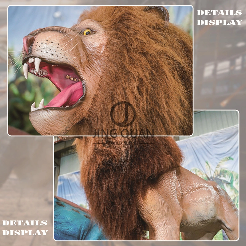 Professional Animatronics Lion Manufacturer Big Lion Toys Park Design Animatronics Outdoor Lion Life Size