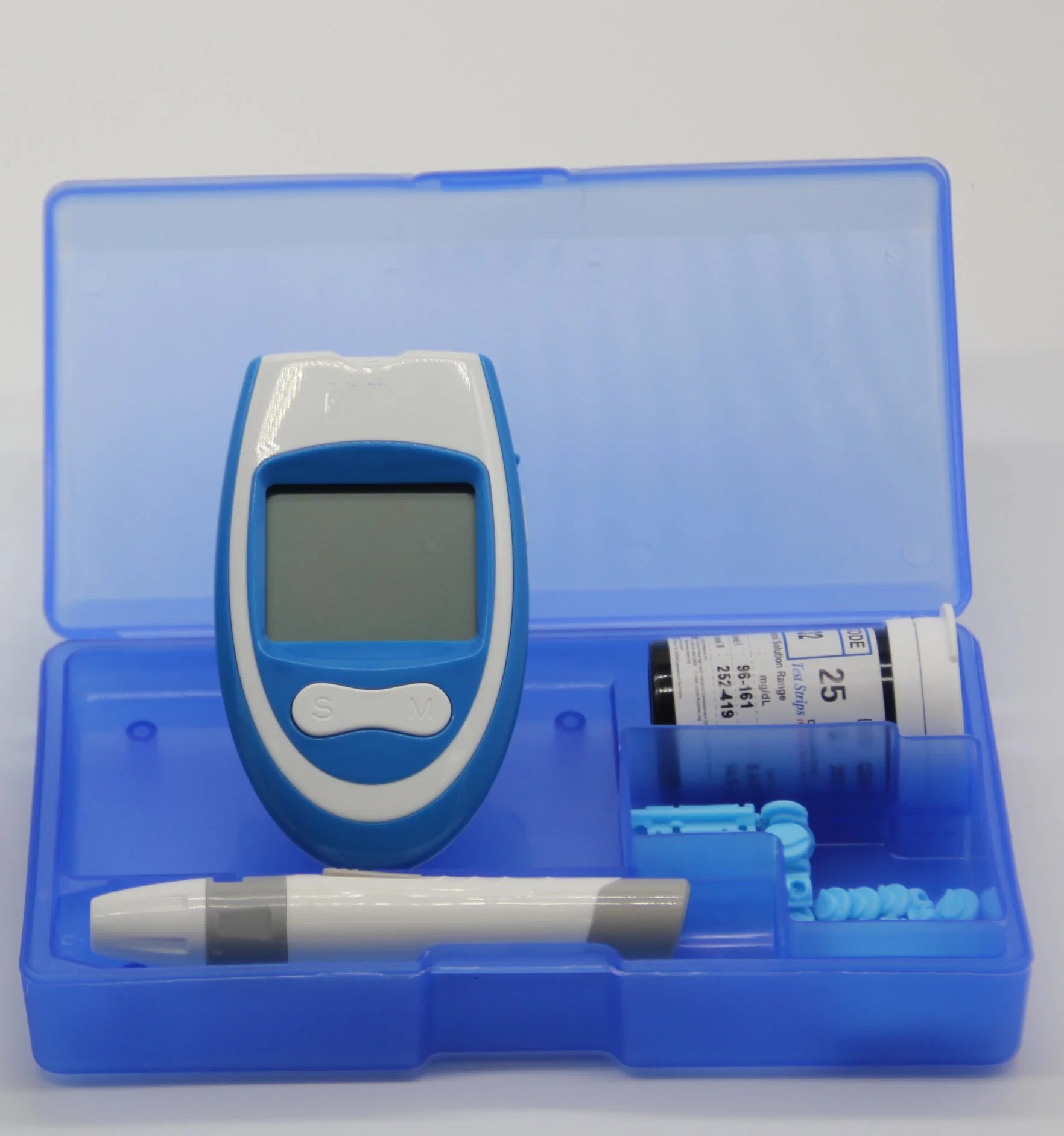 Design Easy Digital Blood Glucometer, Glucose Meter Test Strip in 1 Set with Cheap Price