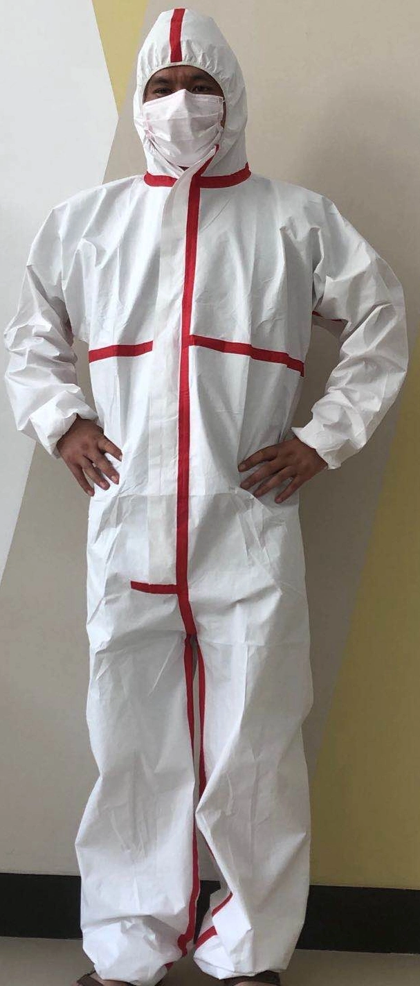 Hot Sale PPE Equipment Personal Disposable Suit Single Use SMS PPE Clothing Gown PPE Suit Infection Control PPE, Disposable Protective Coverall PPE