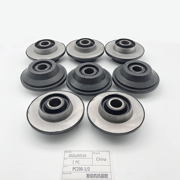 Supplying Multiple Types/Size Flexible Rubber Mounts Blue Engine Excavator Parts Engine Cushion for PC200-1-2