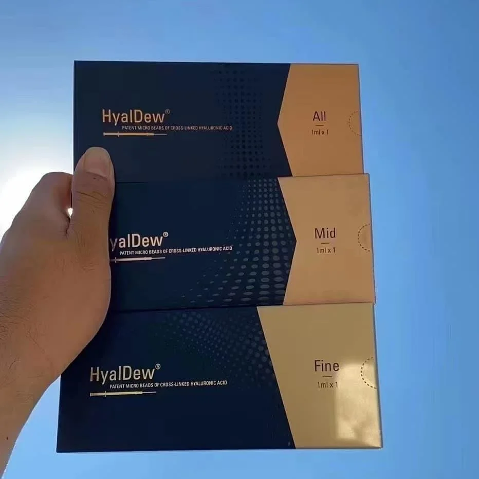 Hyaldew Shin Fine MID All 1ml Injectable Cross Linked Hyaluronic Acid Dermal Filler Medical Grade Ha Dermal Filler Hyaldew Ha Filler