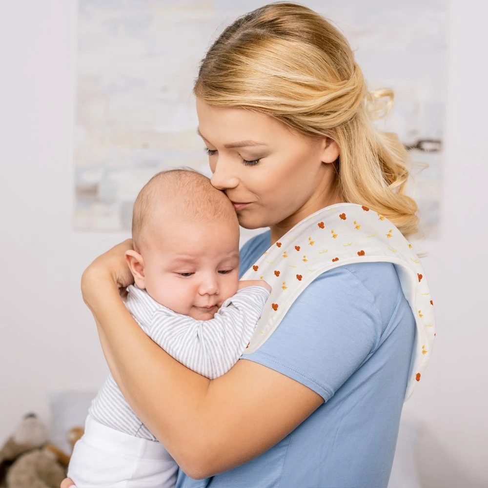 Recém-nascido Baby Girl bíBS e panos burp conjunto Neutral Muslin Vestuário de burp