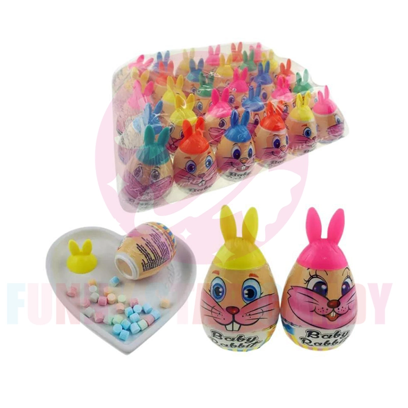 Hot Selling joli bébé oeufs de lapin doux avec comprimé de bonbons-remplis Friandises en peluche