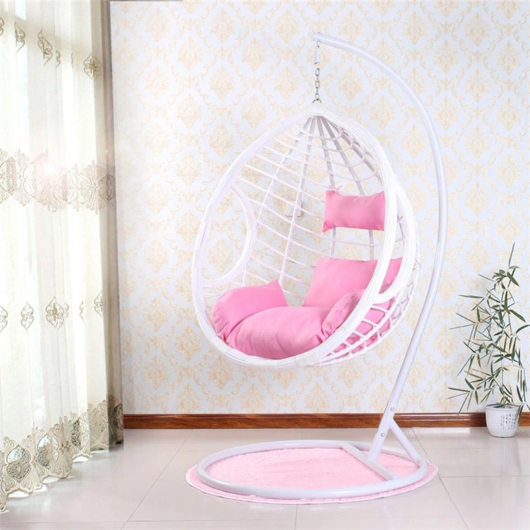 Outdoor Garden Balcony Hanging Egg Shaped Rattan Wicker Swing