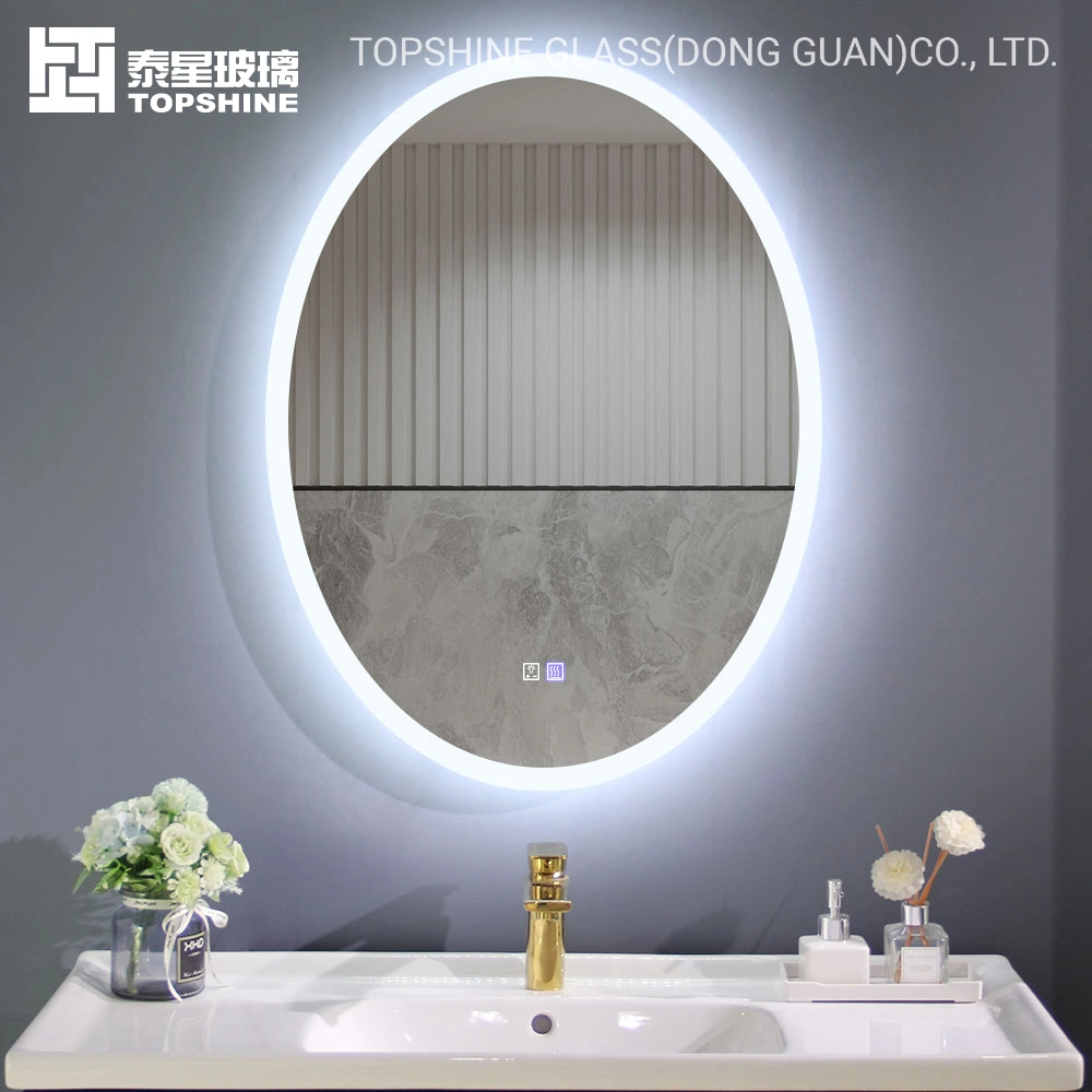 Factory Customized Waterproof Fogless Lighted Rustproof Decorative LED Bathroom Lighted Mirror Pass TUV/GS/ETL Certificate