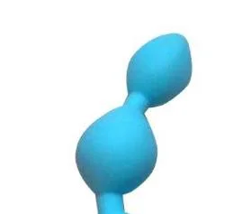 Blue Vestibular Pull Bead Anal Plug Anal Masturbation Device Male and Female Vestibular Massage Device Adult Sex Products