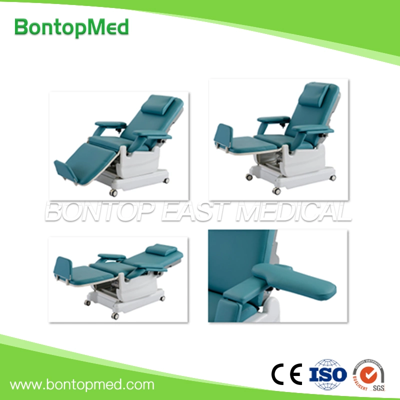 Factory Hot Sale High quality/High cost performance  Hospital Electric Infusion Blood Donation Chair Reclining Dialysis Chair with Low Price