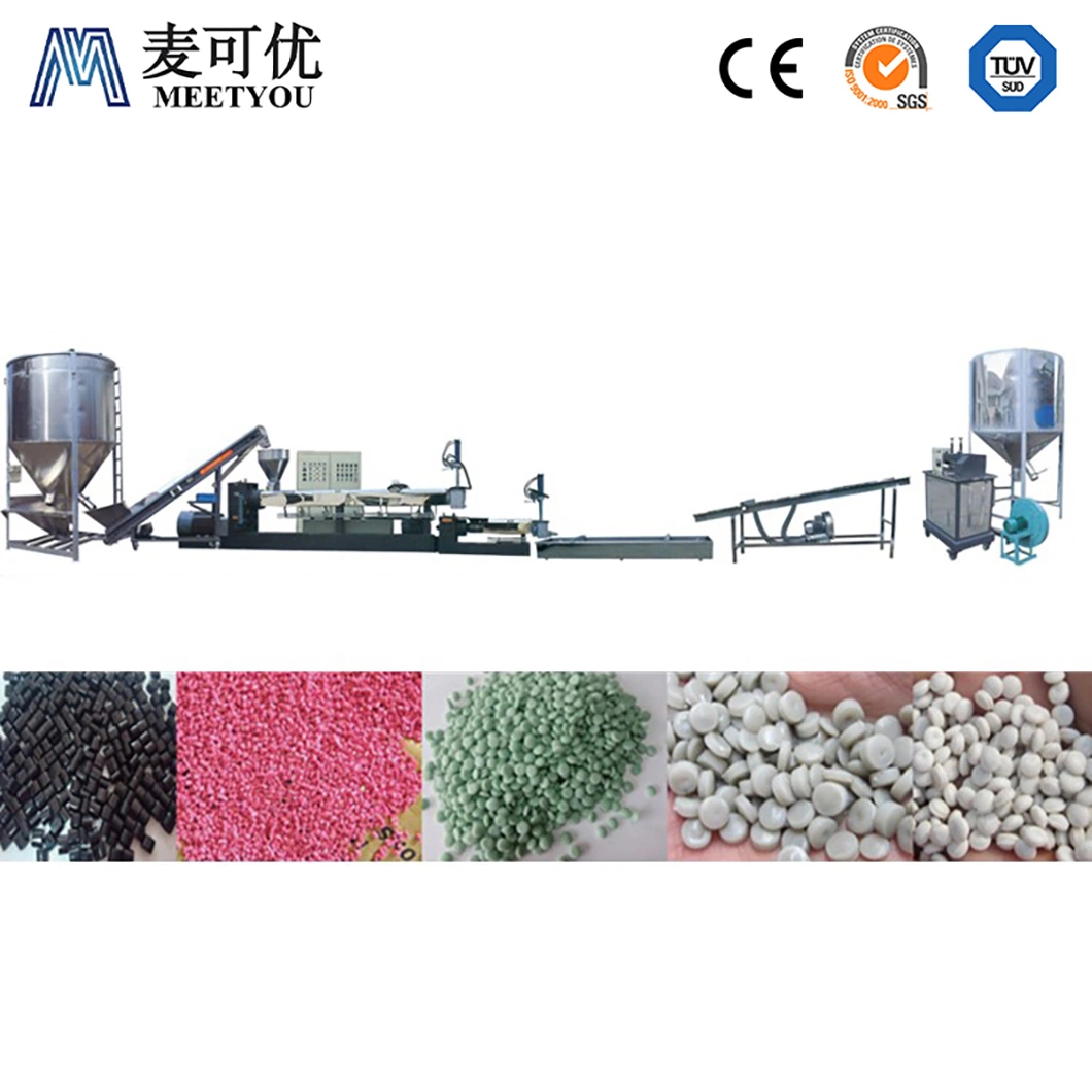 Meetyou Machinery Waste Plastic PE PP Pelletizing Granulator Machine Supplier Fast Hydraulic Screen Changing System China PE Granulating Machine Wholesale/Supplier