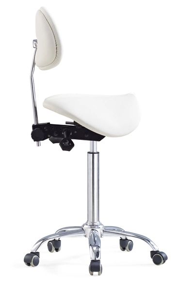 Tabouret confortable avec dossier et forme de selle ergonomique Chaise de siège