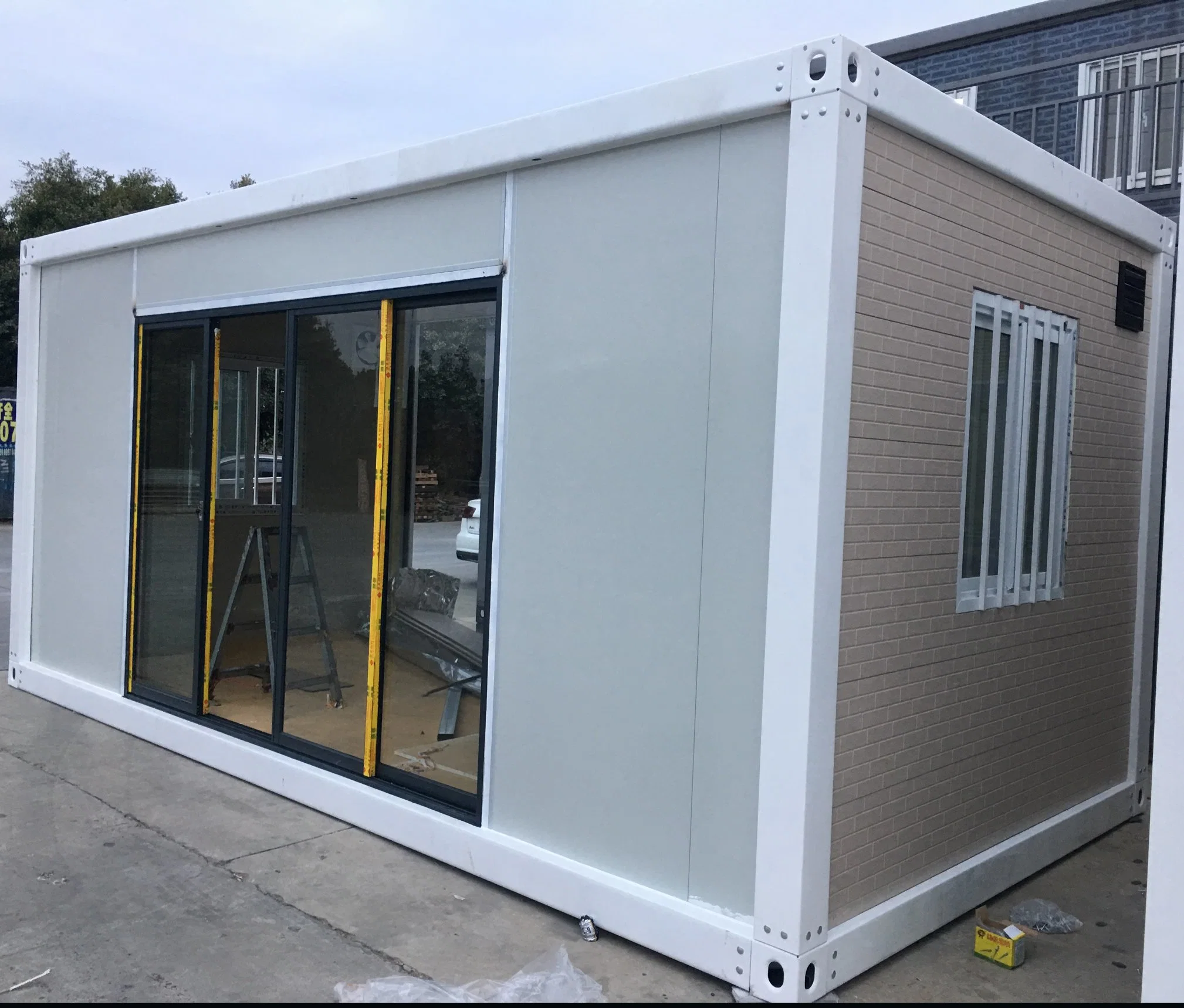 20 ФУТОВ сборных контейнеров Flat Pack дом 1 спальни Prefab дом Модульный деревянный роскошный Вилла Кэмп контейнер Отель