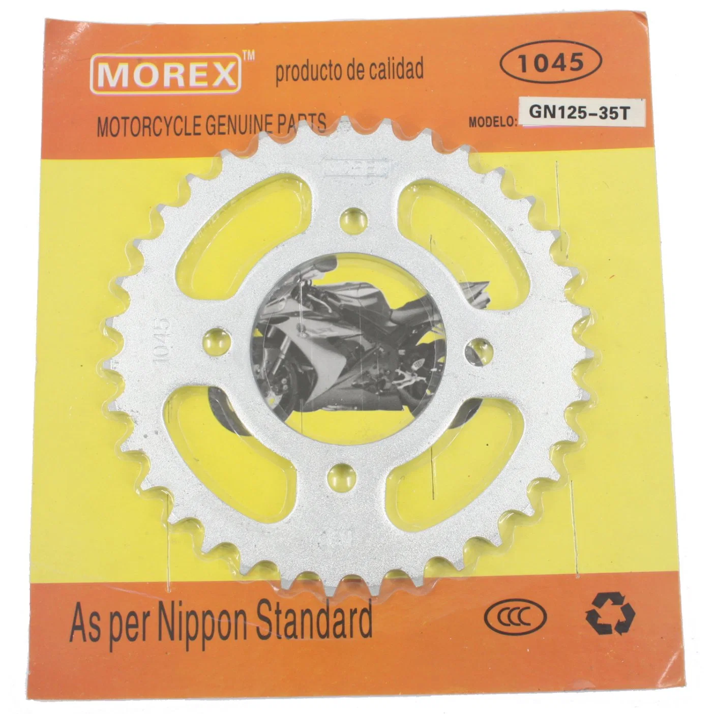 Motorcycle Spare Parts Accessories Original Morex Genuine Main Chain Sprocket Kit for YAMAHA Dt-175 15t