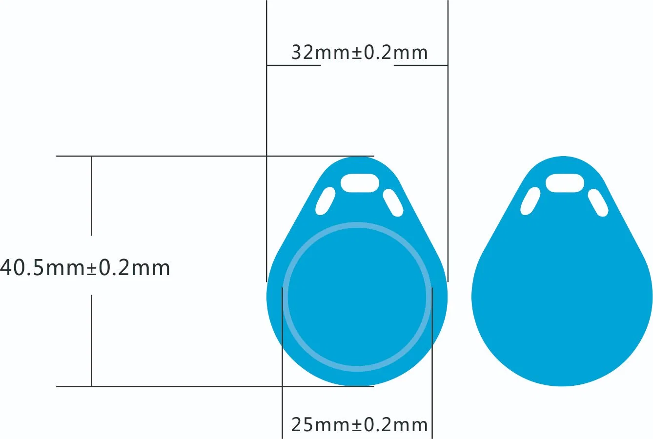 No. 3 RFID Keychain Use for Open Door