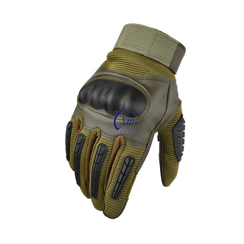 Full-Finger Leather Military Combat Tactical Gloves