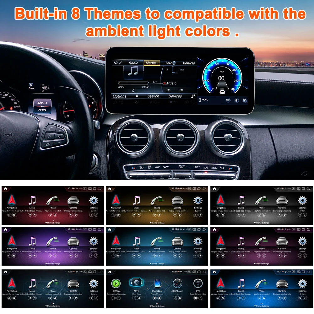 10.25" Android Car видео плеер радио Carplay GPS для Бенц S 2005-2013