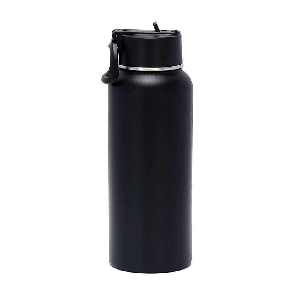 Vacuum Insulated Stainless Steel Sports Water Bottle with Straw Lid