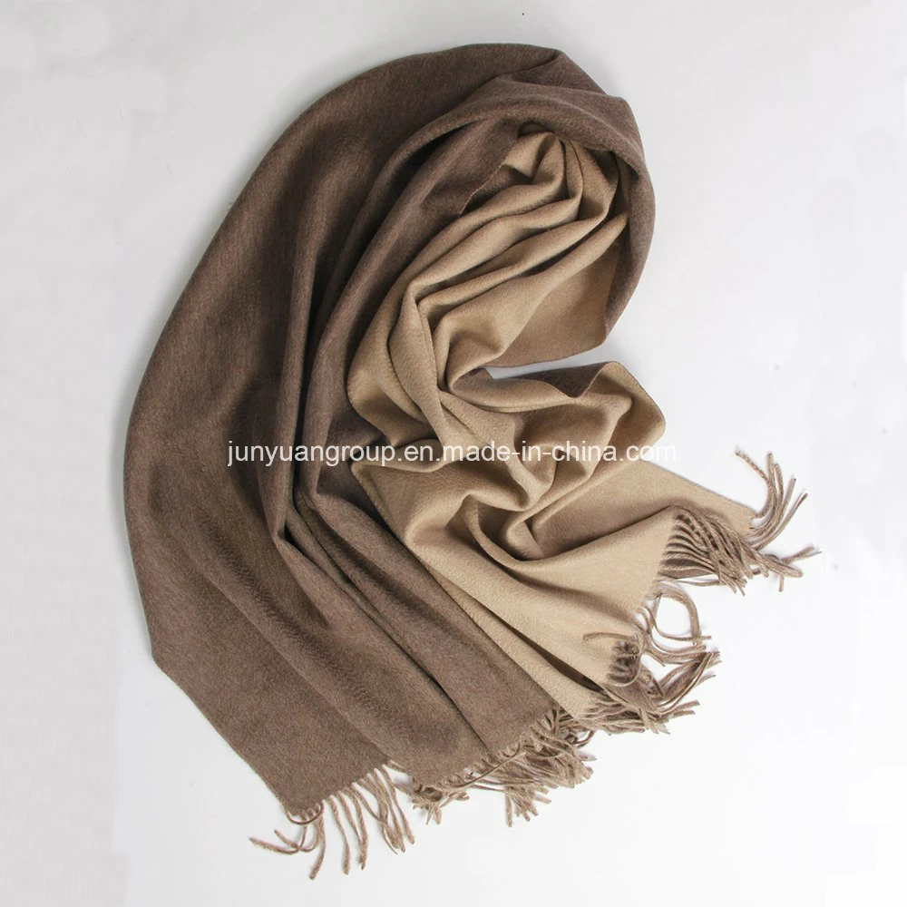 OEM Quality 100% Cashmere Double-Side Tie-Die Brushed Woven Shawl Scarf