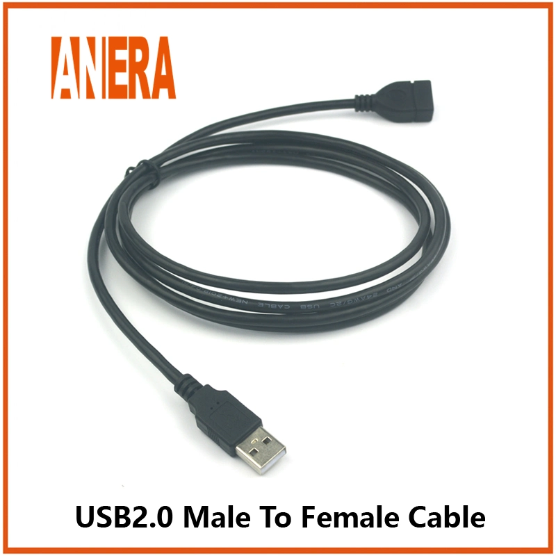 Cable de extensión estándar USB2,0 de alta velocidad para computadora USB2,0 a macho A un cable portátil hembra