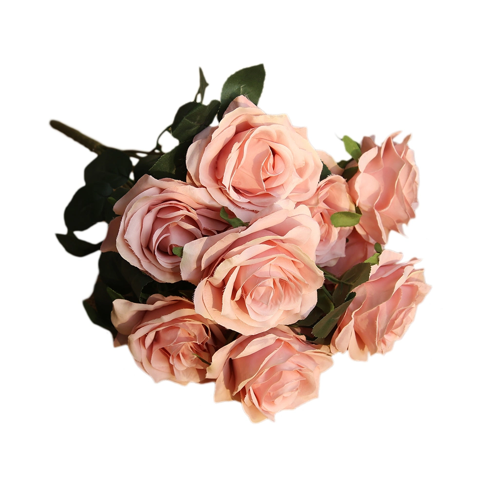 Wholesale/Suppliers 10 Rose Bouquets Home Decoration Plants Imitation Bouquet Flowers