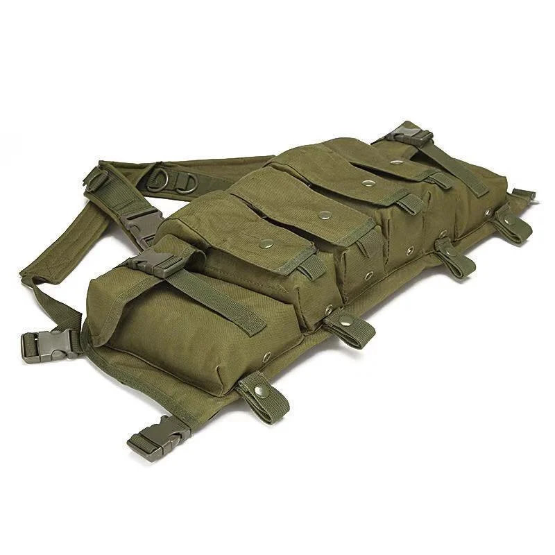 Lightweight Camouflage Tactics Back Chest Hanging Vest Ak Belly Pocket Outdoor CS Field Equipment