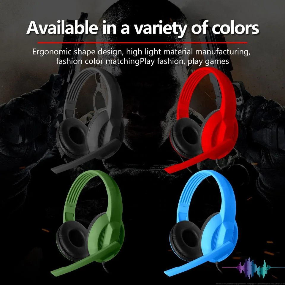 Factory Direct P60 Headset with Voice Control with Microphone Wired Headphones