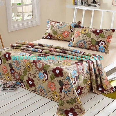 4PC Printed Polyester Comfortable Set, Bed Sheets and Pillowcases