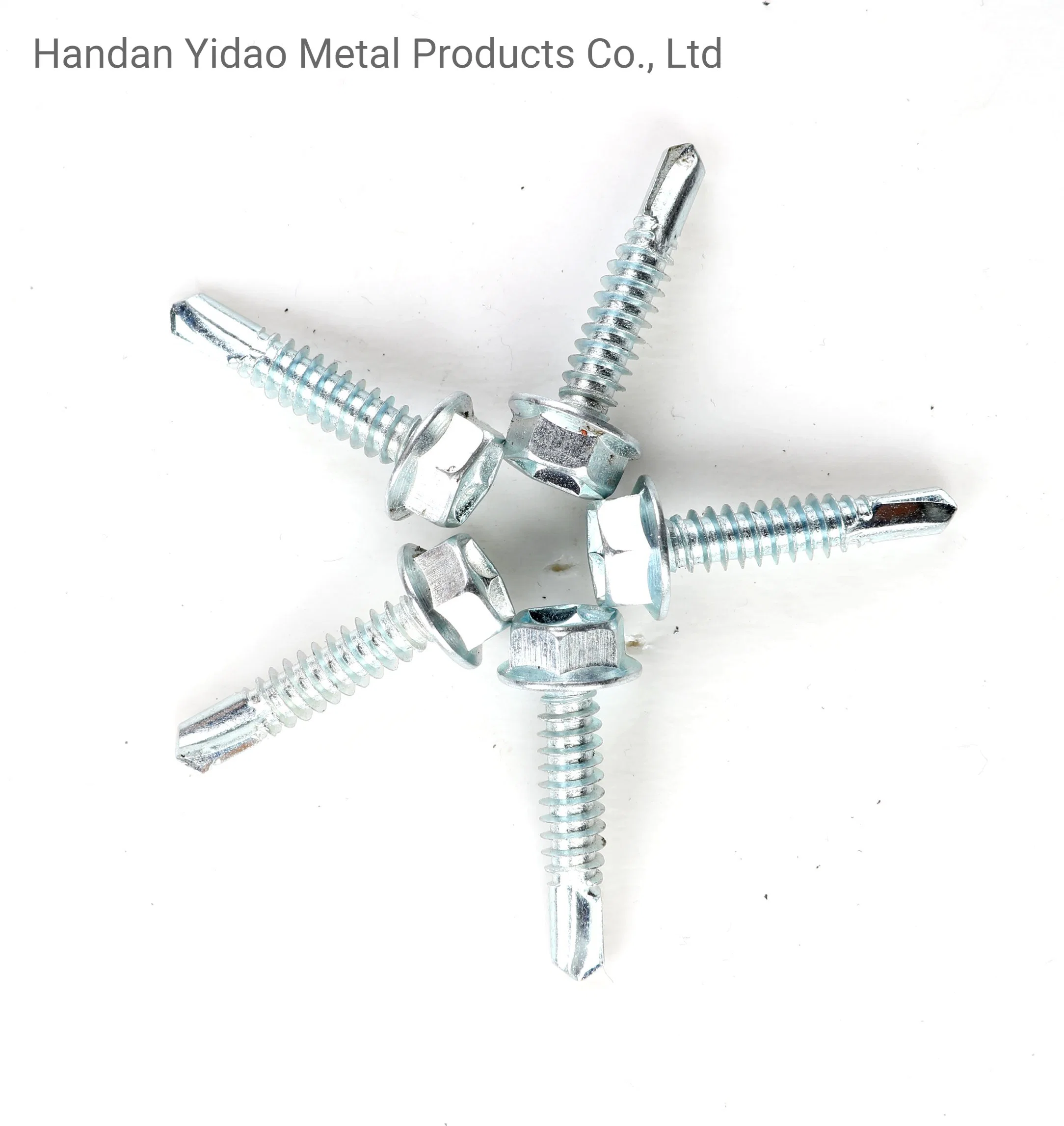 China Wholesale/Supplier Galvanized Metal Hexagon Head Tek Wood Stainless Steel Hex Self Drilling Screw with EPDM Washers Roofing Screw