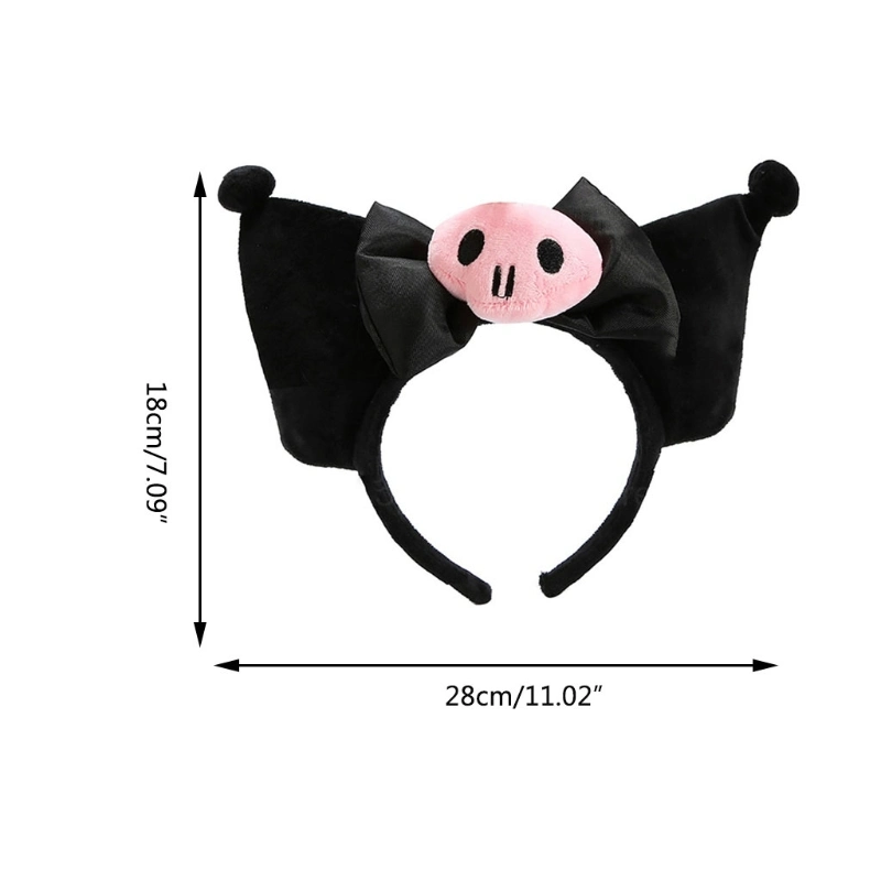 Cartoon Headband Cosplay Headwear for Halloween Party Wear Soft Plush Hair Band Carnival Headpiece Party Supplies