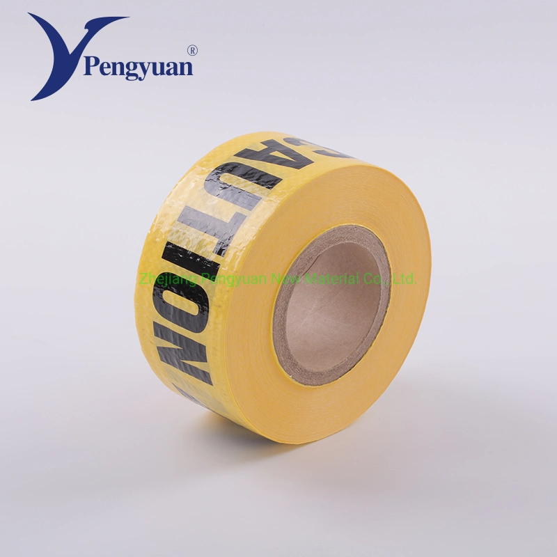 Printed PE Woven Fabric Laminated PE Caution Tape Traffic Barrier Tape