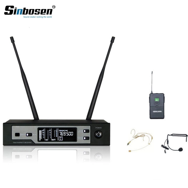 Professional Stage UHF True Diversity Einkanal Skm9100 Headset Wireless Mikrofon