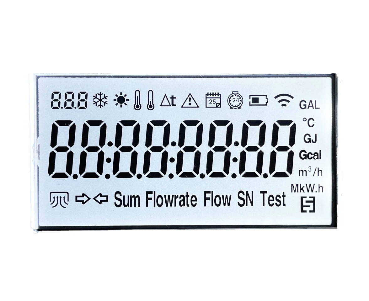 Custom Indoor Temperature Detector Display Tn Htn Postive Transflective LCD Panel Screen