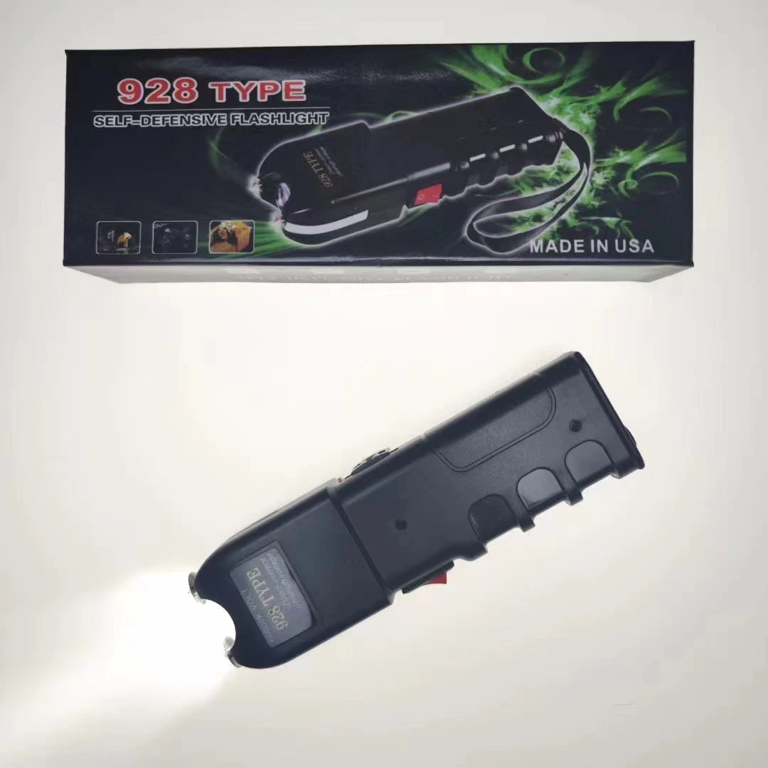 Six Battery Powerful Electric Shocking Self Defense Personal LED Flashlight