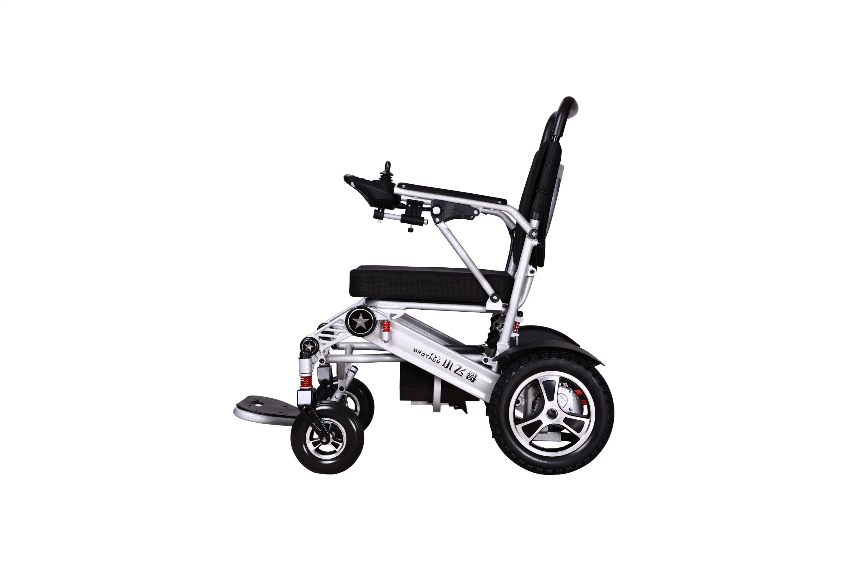 Fauteuil roulant électrique ultraléger pliable et portable pour adultes.