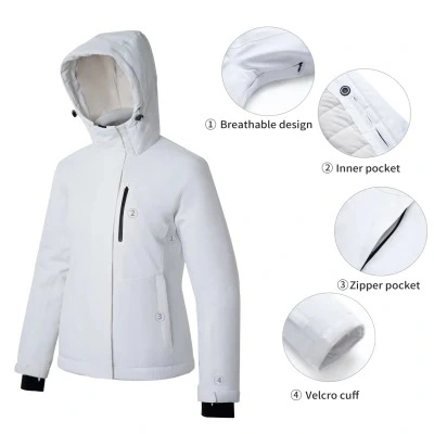 China Supplier Fashion Waterproof Winter Padding Keep Warm Padded Puffer Jacket with Attached Hood