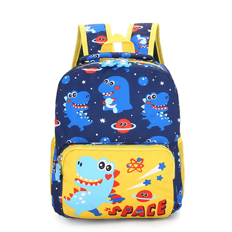 2022 Hot Sale Nueva Mochila de moda para niños pequeños Custom Kid Bolsa de la escuela Cartoon Oxford Cloth Mochila Escuela niños Azul Backp