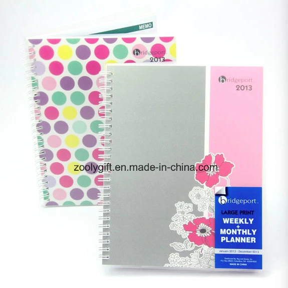 Custom Printing PP Cover Spiral Notebook