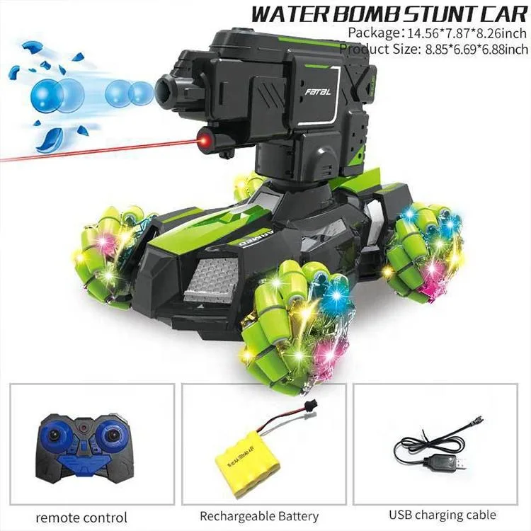 2023 Water Bomb 2.4G Car Toy High Speed Remote Control Car Double Side Running RC Stunt Car