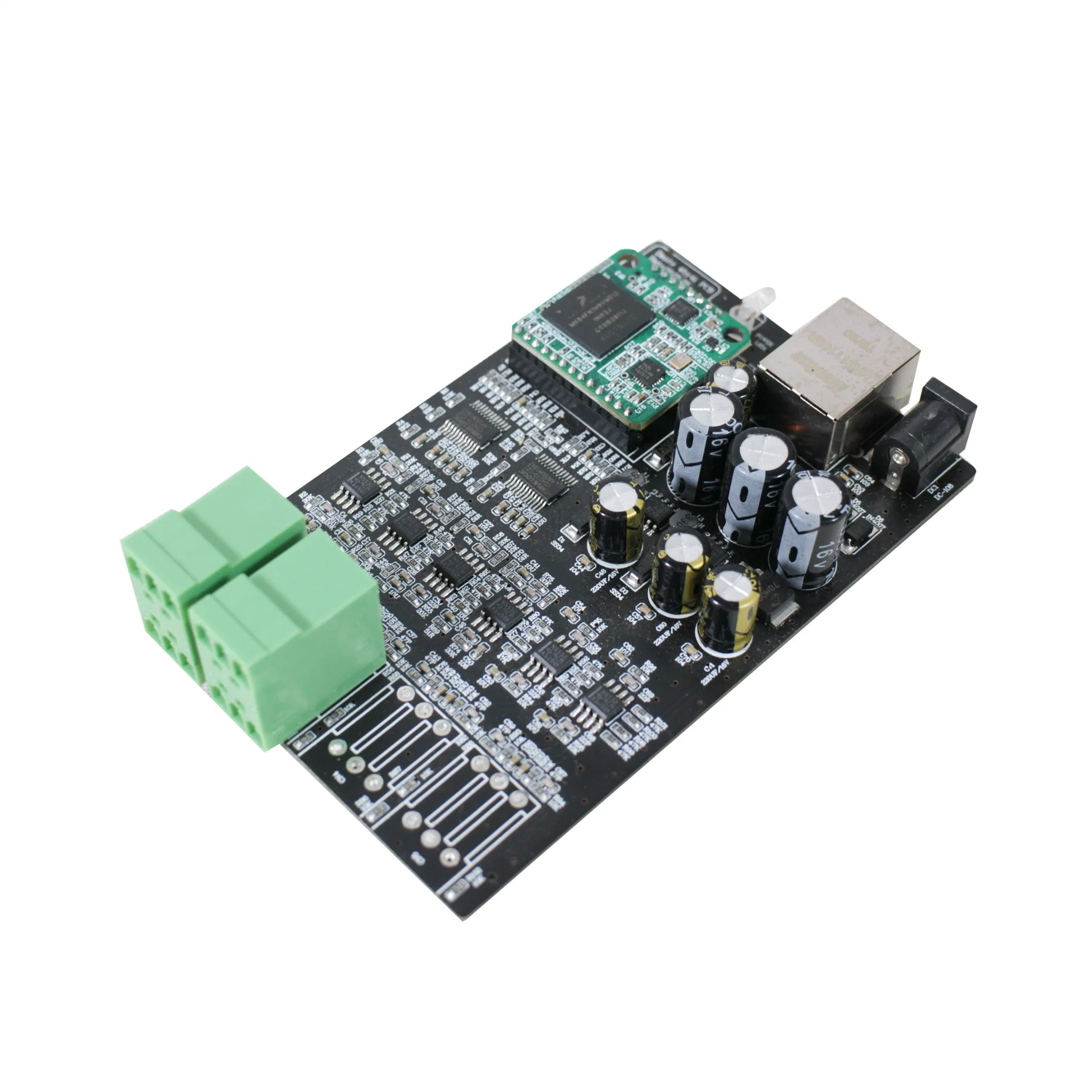 Dante 2 in 2 out PCB Board Ideal Audio Interface to Increase The Number of Microphones or Aux Inputs