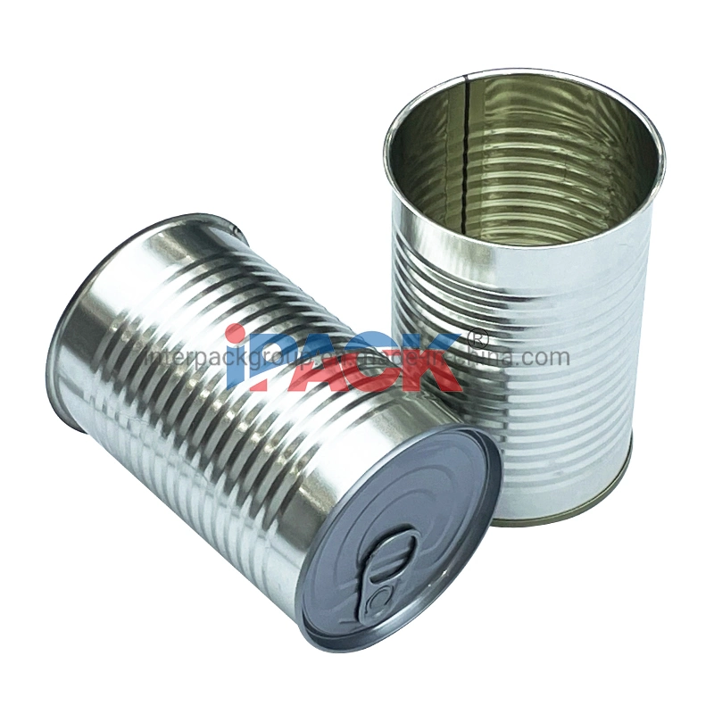 7113# High quality/High cost performance  Wholesale/Supplier Empty Food Can Metal Tin Can Inside Painted Yellow Without Printing with Easy Open Lid
